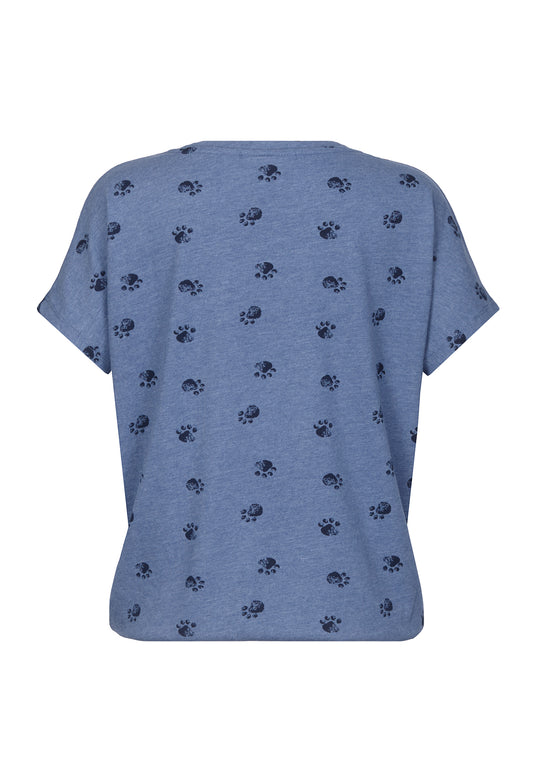 Schnella Baustella 20 - Blue Melange Dog Print