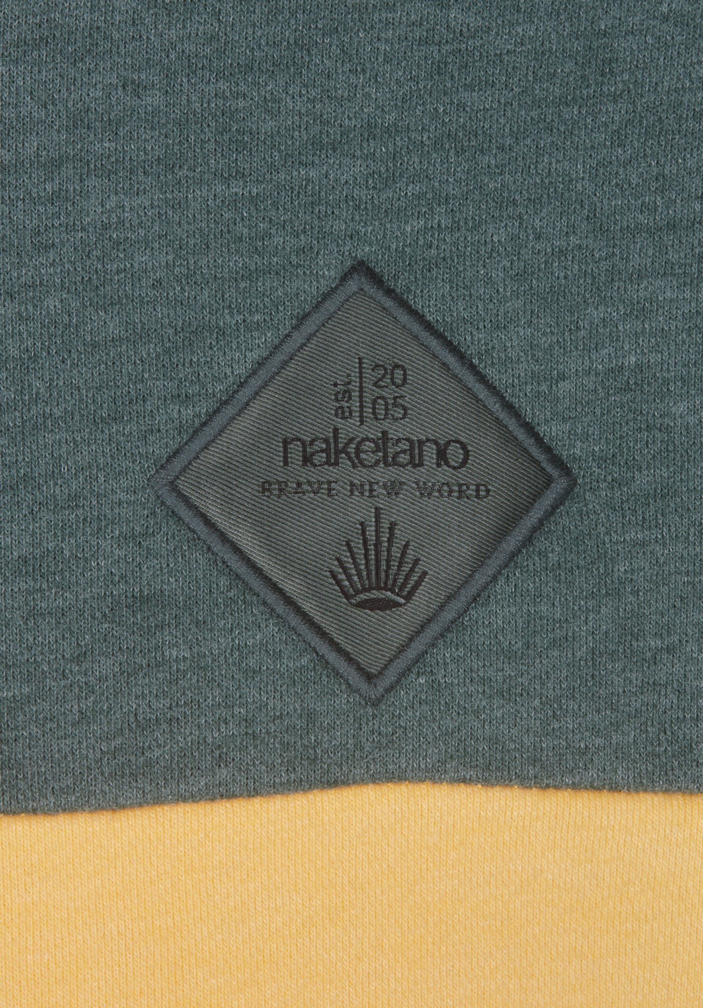Ich trage Mantel 20 - Jungle Green Melange/Sun Yellow